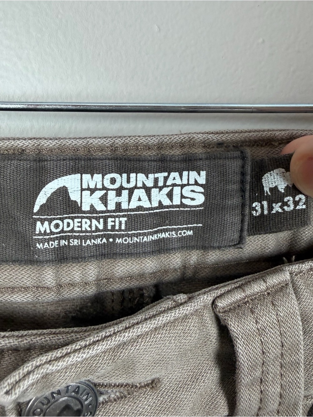 Mountain Khakis Men's Mitchell Pant Modern Fit Tan Brown Gorpcore Size 31x32 - Picture 3 of 12